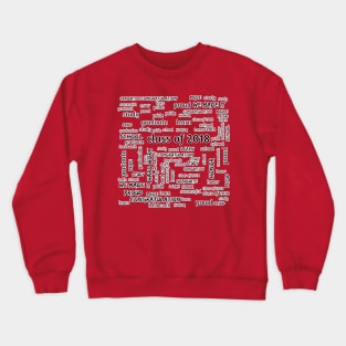 Graduating Class of 2018 Graduate Word Cloud Crewneck Sweatshirt